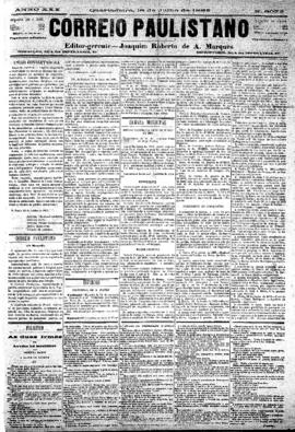 Correio paulistano [jornal], [s/n]. São Paulo-SP, 18 jul. 1883.