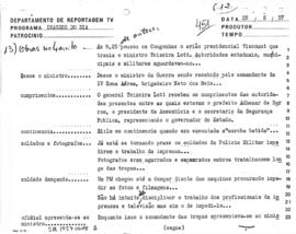 TV Tupi [emissora]. Semana em Revista [programa]. Roteiro [televisivo], 28 jun. 1957.