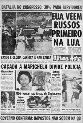 Última Hora [jornal]. Rio de Janeiro-RJ, 18 nov. 1968 [ed. matutina].