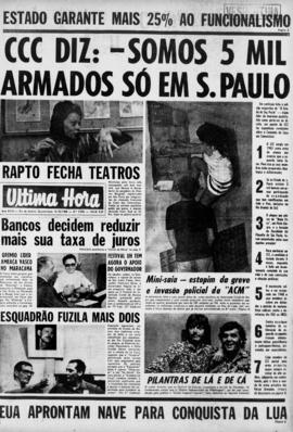 Última Hora [jornal]. Rio de Janeiro-RJ, 09 out. 1968 [ed. vespertina].