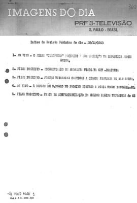 TV Tupi [emissora]. Revista Feminina [programa]. Roteiro [televisivo], 26 dez. 1963.