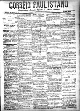 Correio paulistano [jornal], [s/n]. São Paulo-SP, 23 out. 1886.