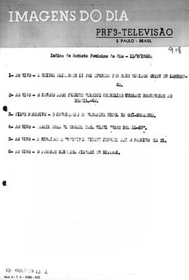 TV Tupi [emissora]. Revista Feminina [programa]. Roteiro [televisivo], 11 jul. 1963.