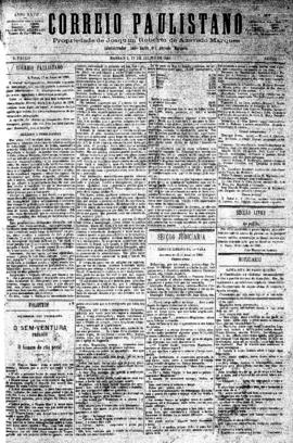 Correio paulistano [jornal], [s/n]. São Paulo-SP, 17 jul. 1880.