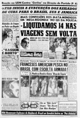 Última Hora [jornal]. Rio de Janeiro-RJ, 09 fev. 1963 [ed. vespertina].