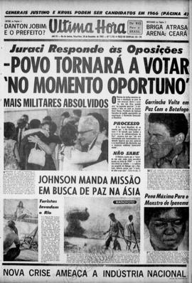 Última Hora [jornal]. Rio de Janeiro-RJ, 28 dez. 1965 [ed. matutina].