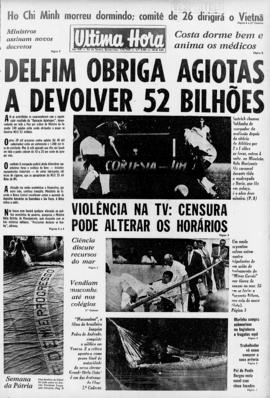Última Hora [jornal]. Rio de Janeiro-RJ, 04 set. 1969 [ed. vespertina].