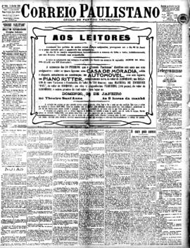 Correio paulistano [jornal], [s/n]. São Paulo-SP, 13 jan. 1909.