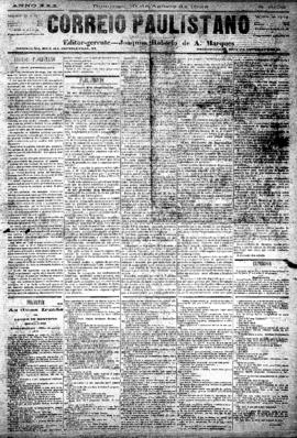 Correio paulistano [jornal], [s/n]. São Paulo-SP, 19 ago. 1883.