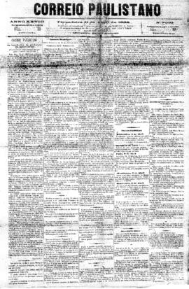 Correio paulistano [jornal], [s/n]. São Paulo-SP, 11 abr. 1882.