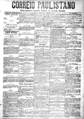 Correio paulistano [jornal], [s/n]. São Paulo-SP, 25 dez. 1886.