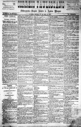 Correio paulistano [jornal], [s/n]. São Paulo-SP, 27 jun. 1885.