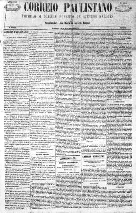 Correio paulistano [jornal], [s/n]. São Paulo-SP, 29 dez. 1878.