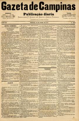 Gazeta de Campinas [jornal], a. 8, n. 1055. Campinas-SP, 10 jun. 1877.
