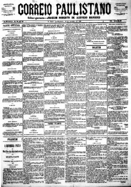 Correio paulistano [jornal], [s/n]. São Paulo-SP, 10 out. 1888.