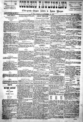 Correio paulistano [jornal], [s/n]. São Paulo-SP, 07 nov. 1885.