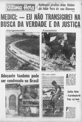 Última Hora [jornal]. Rio de Janeiro-RJ, 21 out. 1969 [ed. vespertina].