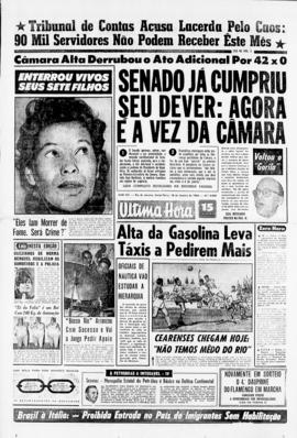 Última Hora [jornal]. Rio de Janeiro-RJ, 18 jan. 1963 [ed. vespertina].