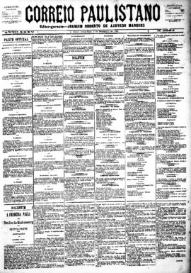 Correio paulistano [jornal], [s/n]. São Paulo-SP, 06 nov. 1888.