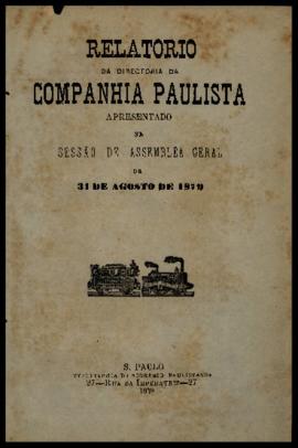 Relatório…, [nº 020], 1º sem. 1879. Criador(a): Companhia Paulista de Estradas de Ferro. São Paul...