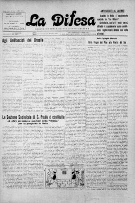 La Difesa [jornal], a. 8, n. 368. São Paulo-SP, 22 ago. 1931.