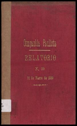 Relatório…, nº 040, 2º sem. 1888. Criador(a): Companhia Paulista de Estradas de Ferro. São Paulo-...