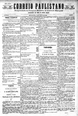 Correio paulistano [jornal], [s/n]. São Paulo-SP, 13 ago. 1880.