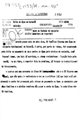 TV Tupi [emissora]. Dossiê subsidiário [programa não identificado], 29 ago. 1978.