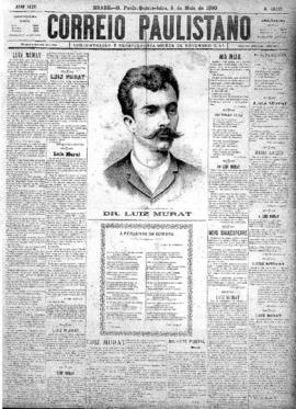 Correio paulistano [jornal], [s/n]. São Paulo-SP, 08 mai. 1890.