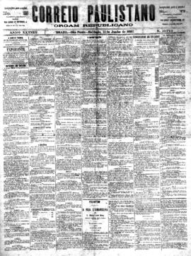 Correio paulistano [jornal], [s/n]. São Paulo-SP, 11 jun. 1892.