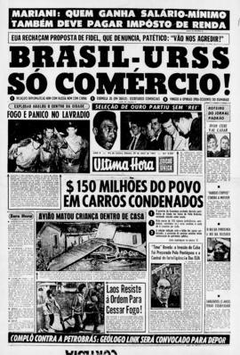 Última Hora [jornal]. Rio de Janeiro-RJ, 29 abr. 1961 [ed. vespertina].