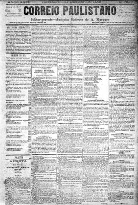 Correio paulistano [jornal], [s/n]. São Paulo-SP, 05 dez. 1882.