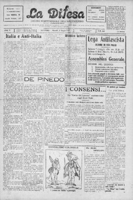 La Difesa [jornal], a. 4, n. 160. São Paulo-SP, 05 mai. 1927.