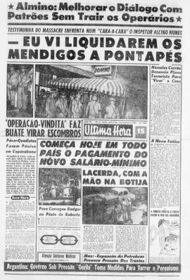 Última Hora [jornal]. Rio de Janeiro-RJ, 01 fev. 1963 [ed. vespertina].