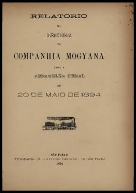 Relatório…, [nº 041], 2º sem. 1893. Criador(a): Companhia Mogiana de Estradas de Ferro. São Paulo...