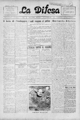 La Difesa [jornal], a. 4, n. 181. São Paulo-SP, 04 set. 1927.