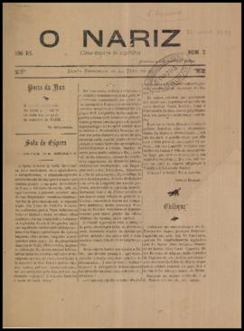 O Nariz [jornal], n. 2. São Paulo-SP, [21] [mai.] [1893].