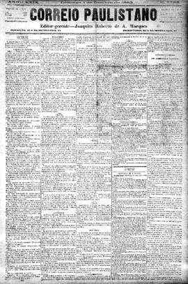 Correio paulistano [jornal], [s/n]. São Paulo-SP, 01 out. 1882.