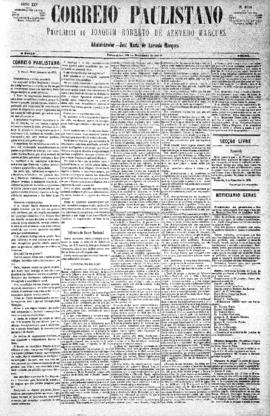 Correio paulistano [jornal], [s/n]. São Paulo-SP, 10 dez. 1878.