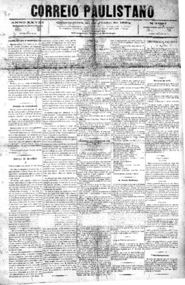 Correio paulistano [jornal], [s/n]. São Paulo-SP, 21 jun. 1882.