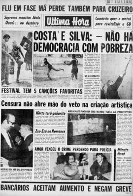 Última Hora [jornal]. Rio de Janeiro-RJ, 03 out. 1968 [ed. matutina].