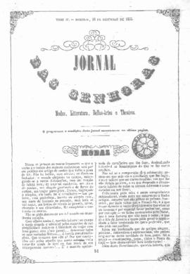 O Jornal das senhoras [jornal], t. 4, [s/n]. Rio de Janeiro-RJ, 18 dez. 1853.
