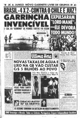 Última Hora [jornal]. Rio de Janeiro-RJ, 14 jun. 1962 [ed. matutina].