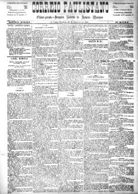 Correio paulistano [jornal], [s/n]. São Paulo-SP, 28 set. 1884.