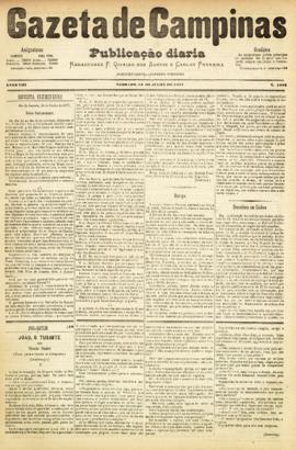 Gazeta de Campinas [jornal], a. 8, n. 1082. Campinas-SP, 14 jul. 1877.