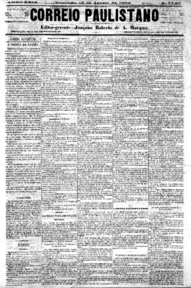 Correio paulistano [jornal], [s/n]. São Paulo-SP, 13 ago. 1882.