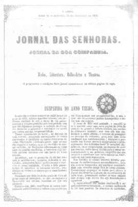 O Jornal das senhoras [jornal], a. 3, t. 6, [s/n]. Rio de Janeiro-RJ, 31 dez. 1854.
