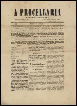 A Procellaria [jornal], a. 1, n. 11. São Paulo-SP, 01 mai. 1887.