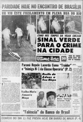 Última Hora [jornal]. Rio de Janeiro-RJ, 09 mar. 1964 [ed. vespertina].
