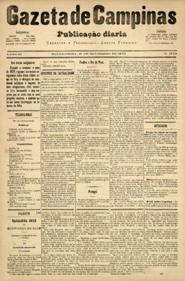 Gazeta de Campinas [jornal], a. 10, n. 1779. Campinas-SP, 21 nov. 1879.